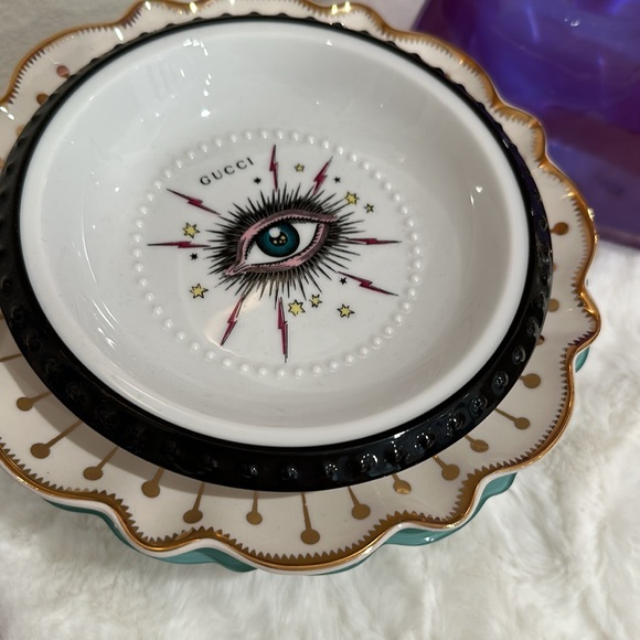 LAST SET 🔥24K Gold Plates Catherine Martin x  Anthropologie black and gold - Picture 9 of 12